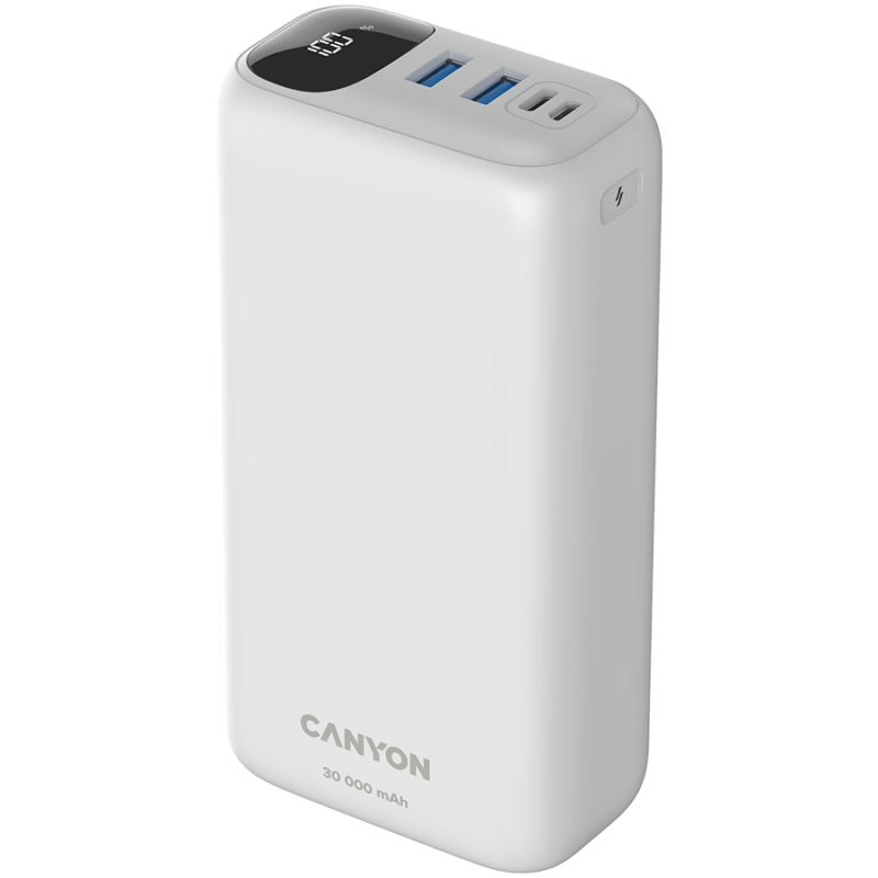 CANYON Powerbank PB-301 LED 30000 mAh PD 20W QC 3.0 - obrazek 2