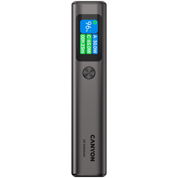 CANYON Powerbank OnPower 230 TFT 20000 mAh PD130W Grafitowy